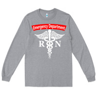 Heather Grey emergency department nursing er registered nurse rn caduceus raglan ba Long Sleeve Tee - linhVisuals