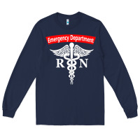 Navy emergency department nursing er registered nurse rn caduceus raglan ba Long Sleeve Tee - linhVisuals