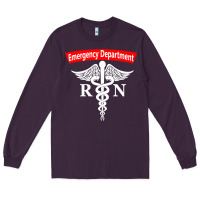 Plum emergency department nursing er registered nurse rn caduceus raglan ba Long Sleeve Tee - linhVisuals
