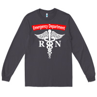 Smoke emergency department nursing er registered nurse rn caduceus raglan ba Long Sleeve Tee - linhVisuals