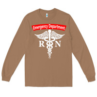 Toasted Coconut emergency department nursing er registered nurse rn caduceus raglan ba Long Sleeve Tee - linhVisuals