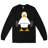 Black duck deadlift design   weight lifting gym workout tank top Long Sleeve Tee - linhVisuals