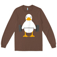 Chestnut duck deadlift design   weight lifting gym workout tank top Long Sleeve Tee - linhVisuals