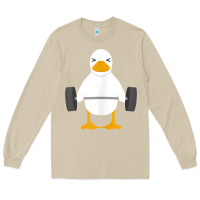 Mushroom duck deadlift design   weight lifting gym workout tank top Long Sleeve Tee - linhVisuals