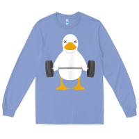 Colony Blue duck deadlift design   weight lifting gym workout tank top Long Sleeve Tee - linhVisuals