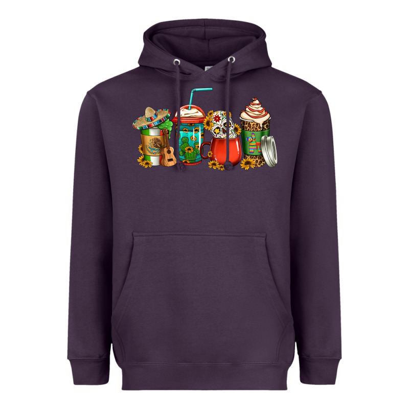 Mexican Coffee Cups Heavyweight Hoodie by Jasminsmagicworld | Teevron