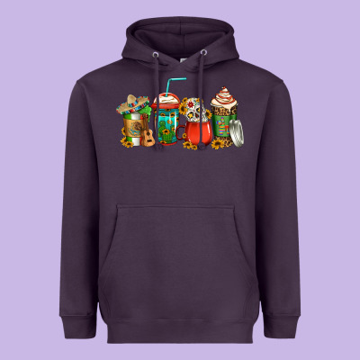 Mexican Coffee Cups Heavyweight Hoodie Designed By Jasminsmagicworld