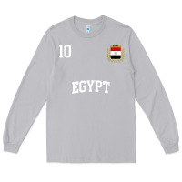 Moon Dust egypt team sports number 10 soccer egyptian flag t shirt Long Sleeve Tee - linhVisuals