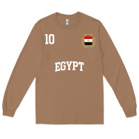 Toasted Coconut egypt team sports number 10 soccer egyptian flag t shirt Long Sleeve Tee - linhVisuals