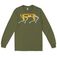 Army Green dynamics robot dog spot for boston militaries t shirt Long Sleeve Tee - linhVisuals