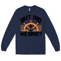 Navy funny boat captain gift for boater men women cool boating t shirt Long Sleeve Tee - linhVisuals