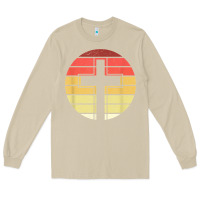 Mushroom jesus cross retro style vintage t shirt Long Sleeve Tee - linhVisuals