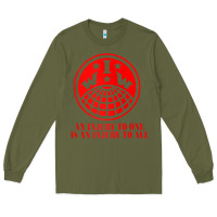 Army Green iww injury one is injury to all front and back red zip hoodie Long Sleeve Tee - linhVisuals