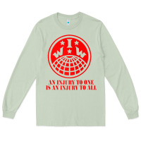 Matcha iww injury one is injury to all front and back red zip hoodie Long Sleeve Tee - linhVisuals
