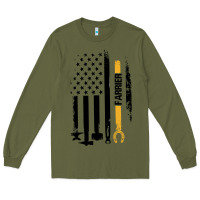 Army Green farrier, horse lovers no hoof no horse barefoot father's day pullover Long Sleeve Tee - linhVisuals