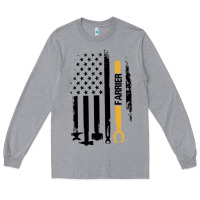 Heather Grey farrier, horse lovers no hoof no horse barefoot father's day pullover Long Sleeve Tee - linhVisuals