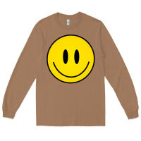 Toasted Coconut retro happy vibe smiley face happy face graphic sweatshirt Long Sleeve Tee - linhVisuals