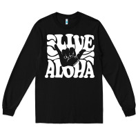 Black vintage live aloha state hawaiian islands shaka hawaii maui pullover h Long Sleeve Tee - linhVisuals