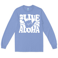 Colony Blue vintage live aloha state hawaiian islands shaka hawaii maui pullover h Long Sleeve Tee - linhVisuals