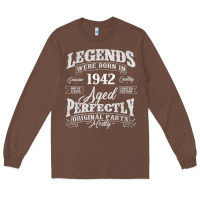 Chestnut legends were born in 1942 year of birth birthday t shirt Long Sleeve Tee - linhVisuals