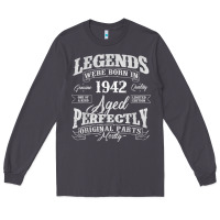 Smoke legends were born in 1942 year of birth birthday t shirt Long Sleeve Tee - linhVisuals