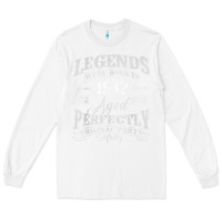 White legends were born in 1942 year of birth birthday t shirt Long Sleeve Tee - linhVisuals