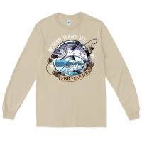 Mushroom funny women want me, fish fishing fear t shirt Long Sleeve Tee - linhVisuals