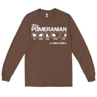 Chestnut dog pomeranian cute dog puppy pet black paw Long Sleeve Tee - linhVisuals