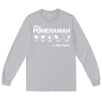 Moon Dust dog pomeranian cute dog puppy pet black paw Long Sleeve Tee - linhVisuals