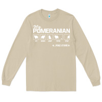 Mushroom dog pomeranian cute dog puppy pet black paw Long Sleeve Tee - linhVisuals