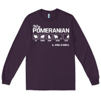 Plum dog pomeranian cute dog puppy pet black paw Long Sleeve Tee - linhVisuals