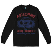 Black the engineers of 20th brigade t shirt Long Sleeve Tee - linhVisuals