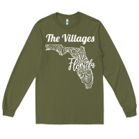 Army Green the villages fl   florida city mandala t shirt Long Sleeve Tee - linhVisuals