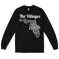 Black the villages fl   florida city mandala t shirt Long Sleeve Tee - linhVisuals
