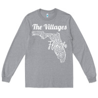 Heather Grey the villages fl   florida city mandala t shirt Long Sleeve Tee - linhVisuals