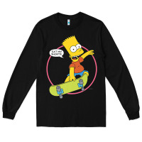 Black the simpsons bart simpson eat my shorts premium t shirt Long Sleeve Tee - linhVisuals