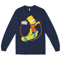 Navy the simpsons bart simpson eat my shorts premium t shirt Long Sleeve Tee - linhVisuals