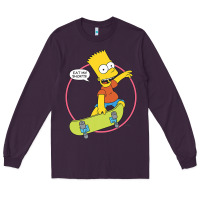 Plum the simpsons bart simpson eat my shorts premium t shirt Long Sleeve Tee - linhVisuals