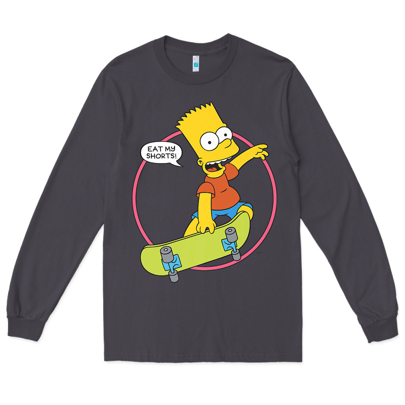 The Simpsons Bart Simpson Eat My Shorts Premium T Shirt Long Sleeve Tee by linhVisuals | Teevron