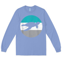Colony Blue sea turtle retro gift for men or boys t shirt Long Sleeve Tee - linhVisuals