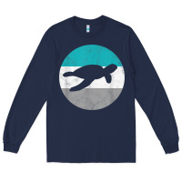 Sea Turtle Retro Gift For Men Or Boys T Shirt Long Sleeve Tee | Teevron