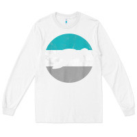 White sea turtle retro gift for men or boys t shirt Long Sleeve Tee - linhVisuals
