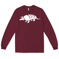 Burgundy armadillo Long Sleeve Tee - linhVisuals