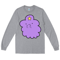 Heather Grey lumpy space  adventure time Long Sleeve Tee - linhVisuals