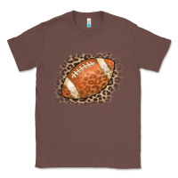 Chestnut American Football Leopard Classic Tee - CowCowDesign