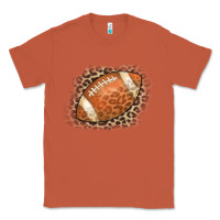 Copper American Football Leopard Classic Tee - CowCowDesign