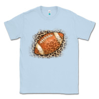 Dusty Blue American Football Leopard Classic Tee - CowCowDesign