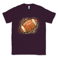 Plum American Football Leopard Classic Tee - CowCowDesign