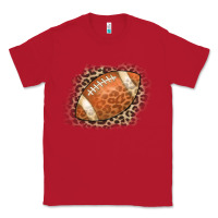 Red American Football Leopard Classic Tee - CowCowDesign