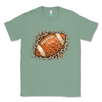 Sage American Football Leopard Classic Tee - CowCowDesign